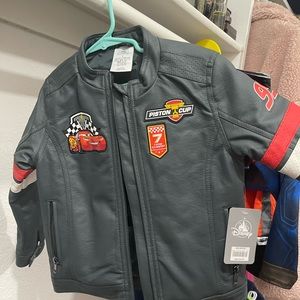 Lightning McQueen faux leather jacket size 4
